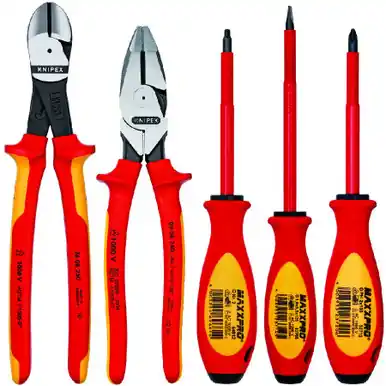 KNIPEX 989822US 5 piece Insulated Tool Set - 1000V Insulated