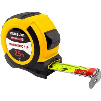 KOMELON 73425 Magnetic ABS Power Blade II 25ft. Tape Measure
