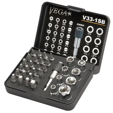 VEGA V33-1SB - 33pc Bit & Socket Set