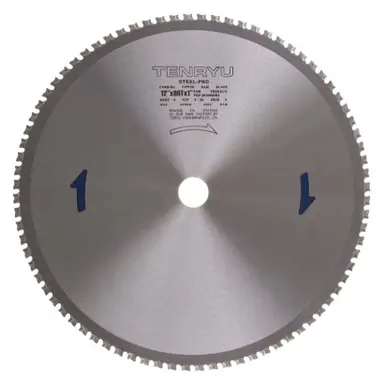 TENRYU PRF-30580BWS - 12" Ferrous Metal Cutting Saw Blade 80T 1" Arbor