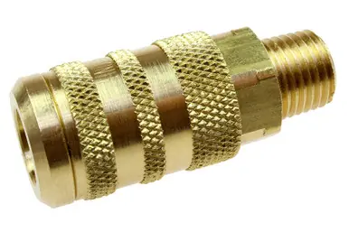 Coilhose Pneumatics 15X4M 1/4" 6-Point Industrial Coupler, 1/4" MPT
