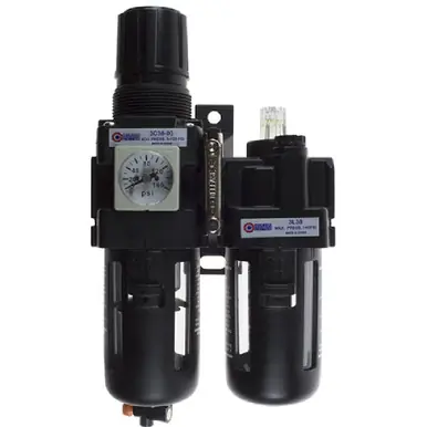 Coilhose Pneumatics 29-3D38-00 29 Series Filter/Regulator + Lubricator, Compact, 3/8", Manual, w/