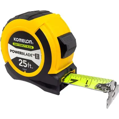 KOMELON 52425 ABS Power Blade II 25ft. Tape Measure