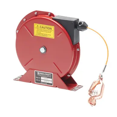 Reelcraft G-3050-N - 50 ft. Static Discharge Grounding Reel w/ Nylon-Covered Cable