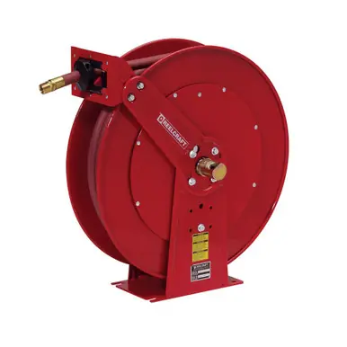 Reelcraft 83050-OLP-HTH - 3/4" x 50 ft. High Operating Temperature Hose Reel w/ Hose