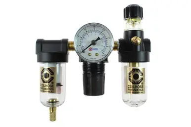 Coilhose Pneumatics MFRL1-G 1/8" Miniature Filter/Regulator/Lubricator, Gauge