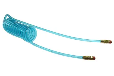 Coilhose Pneumatics PR12-25B-T Flexcoil, .467" x 25‘, 1/2" NPT Reusable Swivel Fittings, Transparent