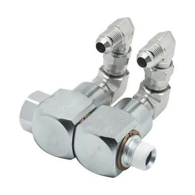 Reelcraft s602097-1 - 9/16-18 JIC(M) x 3/8" NPT(M) Carbon Steel Swivel, Buna Seals, 3000 psi