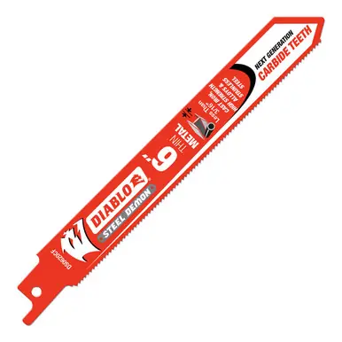 DIABLO DS0620CF - 6" Steel Demon Carbide Strip for Thin Metal Cutting