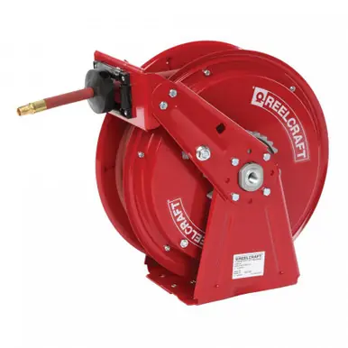 Reelcraft DP7650-OLP - 3/8" x 50 ft. Compact Dual Pedestal Air Hose Reel