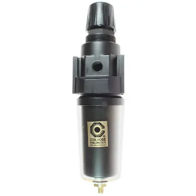 Coilhose Pneumatics 27FC3-HSX 27 Series 3/8" Integral Filter/Regulator, Metal Bowl w/ Sight Glass,
