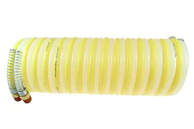 Coilhose Pneumatics N18Y-N18N-50B Twin Bonded Nylon Coil, 1/8" x 1/8" x 50‘, 1/8" NPT Swivel