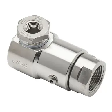 Reelcraft 602654-2 - 1/2" NPT(F) x 1" NPT(F) Stainless Steel Swivel, FKM Seals, 2000 psi