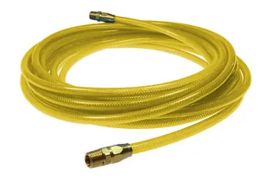 Coilhose Pneumatics PFE61006TYZ Flexeel Hose, 3/8" x 100‘, 3/8" MPT Reusable Fittings, Transparent