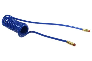 Coilhose Pneumatics PR12-30B-B Flexcoil, .467" x 30‘, 1/2" NPT Reusable Swivel Fittings, Blue