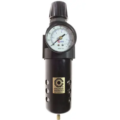 Coilhose Pneumatics 27FC4-GL 27 Series 1/2" Integral Filter/Regulator, Gauge, 0-60 psi