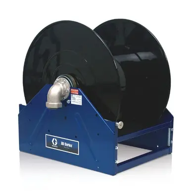 GRACO 24R525 - XD80 Air/Water/Antifreeze, Hose Reel, 1" x 150 ft, 115V Motor, Blue, 600 PSI