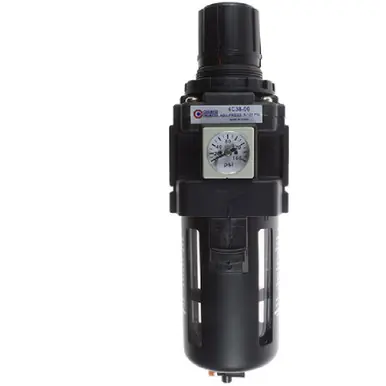 Coilhose Pneumatics 29-4C38-00 29 Series Filter/Regulator, Standard, 3/8", w/ Square Gauge, Manual