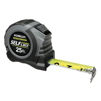 KOMELON SL52425 Self-Lock ABS Power Blade II 25ft. Tape Measure