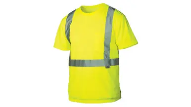 Pyramex RTS2110XL LUMEN-X Hi-Vis Lime T-Shirt w/ Reflective Strips - Size XL