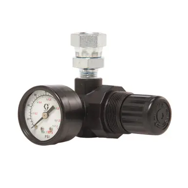 GRACO 24H420 - Mini Air Pressure Regulator w/ Valve, 150 PSI