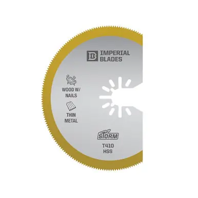 Imperial Blades IBOAT410-1 - 3-1/8" Titanium Enhanced Segmented Oscillating Saw Blade