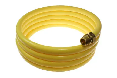 Coilhose Pneumatics N34-12B Nylon Coil, 3/4" x 12‘, 3/4" NPT Swivel Fittings, Yellow