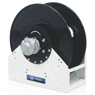 GRACO 24R518 - XD70 Diesel Fuel Hose Reel, 1-1/2" x 50ft, Pneumatic Motor, White, 600 PSI