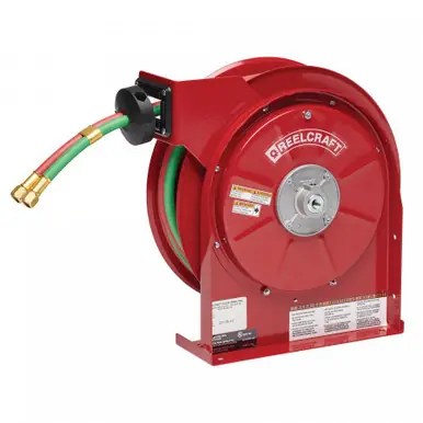 Reelcraft TW5425-OLPT - 1/4" x 25 ft. 200 psi, T-Grade Gas Welding Reel