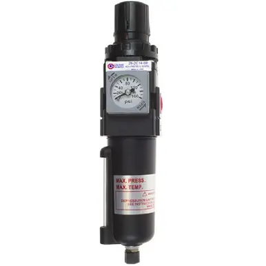 Coilhose Pneumatics 29-3C38-00DM 29 Series F/R, Compact, 3/8", w/ Square Gauge, Automatic, Metal