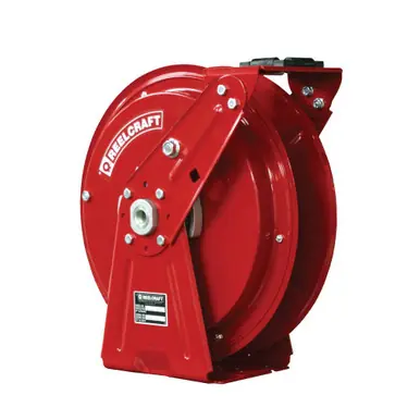 Reelcraft DP7600-OMP - 3/8" x 50 ft. 3000 psi, Compact Dual Pedestal Oil Hose Reel