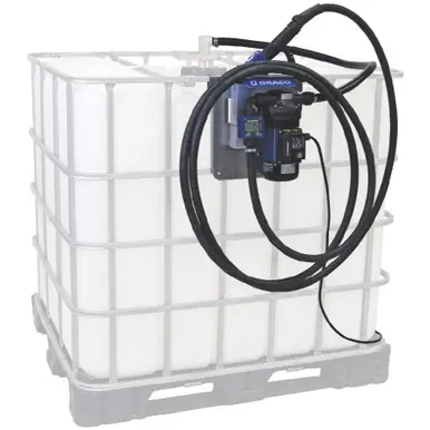 GRACO 24V641 - LD Blue Electric Pump Package - 5 ft Suction Hose Length - Automatic Nozzle - SST