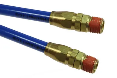 Coilhose Pneumatics PR12-25B-B Flexcoil, .467" x 25‘, 1/2" NPT Reusable Swivel Fittings, Blue