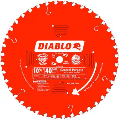 DIABLO D1040W - 10-1/4" Circular Saw Blade 40T