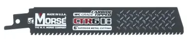 MK Morse CTR608MC1 - 6" Carbide Tipped Reciprocating Saw Blade
