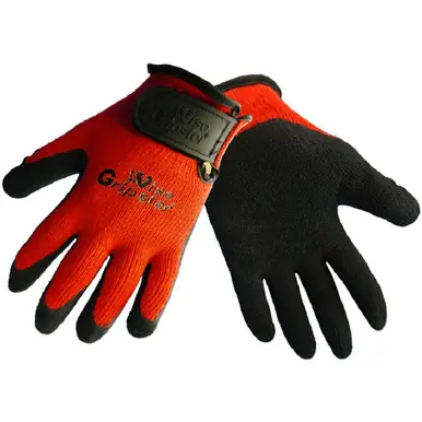 Global Glove 300RV-XL Vise Gripster Rubber-Coated Palm Gloves (XL)