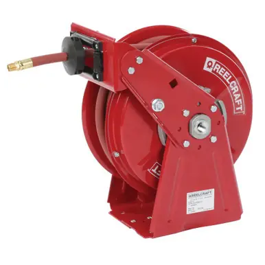 Reelcraft DP5450-OLP - 1/4" x 50 ft. Compact Dual Pedestal Air Hose Reel