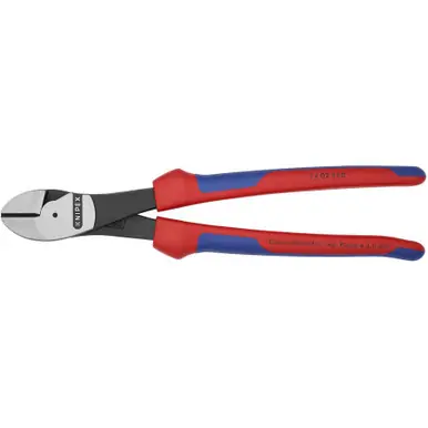 KNIPEX 7402250 10‘‘ High Leverage Diagonal Cutters-Comfort Grip