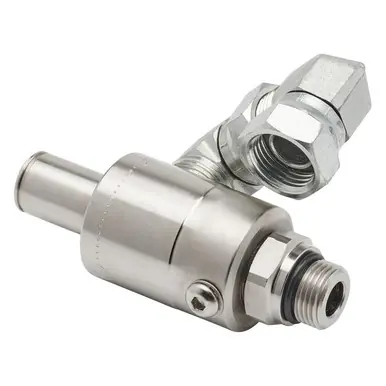 Reelcraft s602159 - 1/2" NPT(F) x 3/4"-16 UNF(M) Carbon Steel Swivel, Aflas Seals, 5000 psi