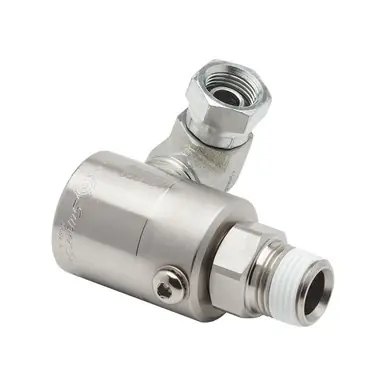 Reelcraft S602110-1 - 1/2" NPT(M) x 3/8" NPT(F) Stainless Steel Swivel, Buna Seals, 5000 psi