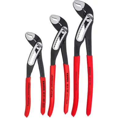 KNIPEX 002007US1 3 Pc Alligator Water Pump Pliers Set (7, 10, & 12)