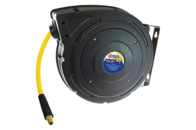 Coilhose Pneumatics YBREEL60504Y Yellow Belly Hybrid PVC Hose Reel, 3/8 ID x 50‘, 1/4" MPT
