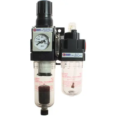 Coilhose Pneumatics 29-2D14-00 29 Series Filter/Regulator + Lubricator, Mini, 1/4", Manual, w/