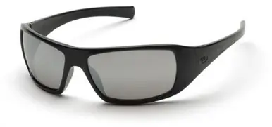 Pyramex SB5670D Goliath Black Frame w/ Silver Mirror Lens Safety Glasses