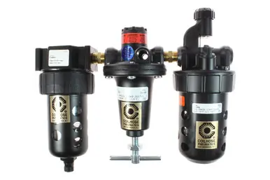 Coilhose Pneumatics FRL3800 General Purpose Series, Filter + Regulator + Lubricator 3/8", Bowl Guard
