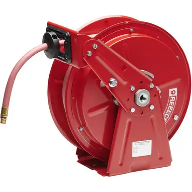 Reelcraft DP7850-OLP - 1/2" x 50 ft. Compact Dual Pedestal Air Hose Reel