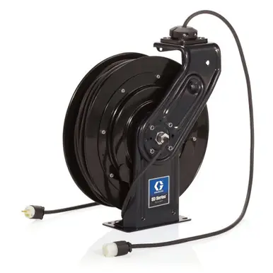 GRACO 24Y863 - SD5 120V Cord Reel - Single Receptacle - 50 ft, 12/3, 20A Cord, Black
