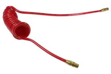 Coilhose Pneumatics PR38-50A-R Flexcoil, 3/8" x 50‘, 3/8" NPT Reusable Swivel and Rigid Fittings,