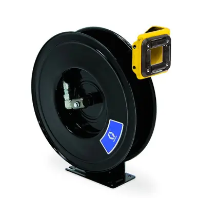 GRACO SDL6DF - SDX20 Air/Water/Antifreeze Hose Reel, 1/2" x 50 ft, without Hose, 300 PSI, Yellow