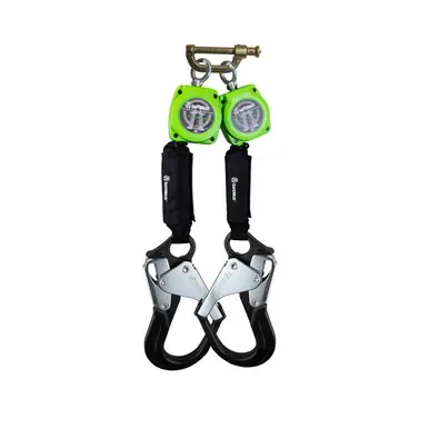 Safewaze 019-5059 - 6‘ Web Dual Leg Retractable with Aluminum Rebar Hooks & 9012 BWB